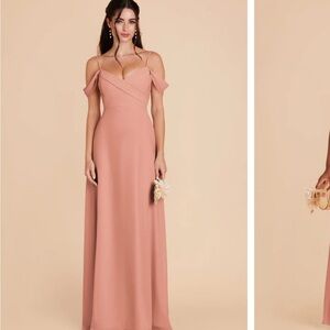 Birdy Grey “Spence Convertible Dress” in Dusty Rose Chiffon